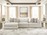 Ashbourne Estate Snowstone 3-Piece Sectional with Chaise from Ashley Furniture - Luna Furniture