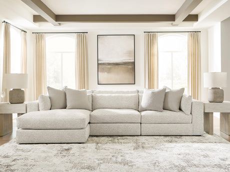 Ashbourne Estate Snowstone 3-Piece Sectional with Chaise from Ashley Furniture - Luna Furniture