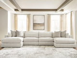 Ashbourne Estate Snowstone 4-Piece Double Chaise Sectional from Ashley Furniture - Luna Furniture