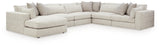Ashbourne Estate Snowstone 6-Piece Sectional with Chaise from Ashley Furniture - Luna Furniture