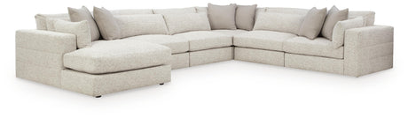 Ashbourne Estate Snowstone 6-Piece Sectional with Chaise from Ashley Furniture - Luna Furniture