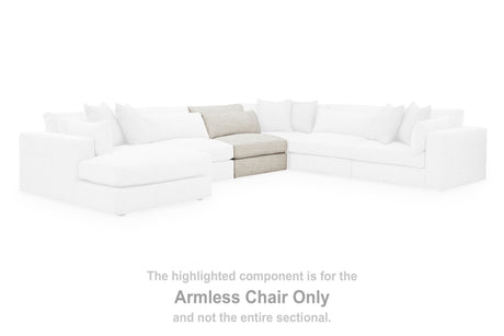 Ashbourne Estate Snowstone Armless Chair from Ashley Furniture - Luna Furniture