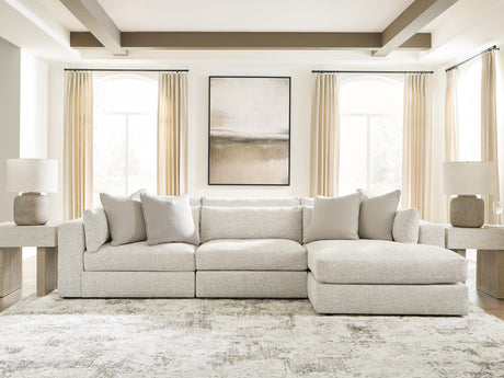 Ashbourne Estate Snowstone 3-Piece Sectional with Chaise from Ashley Furniture - Luna Furniture
