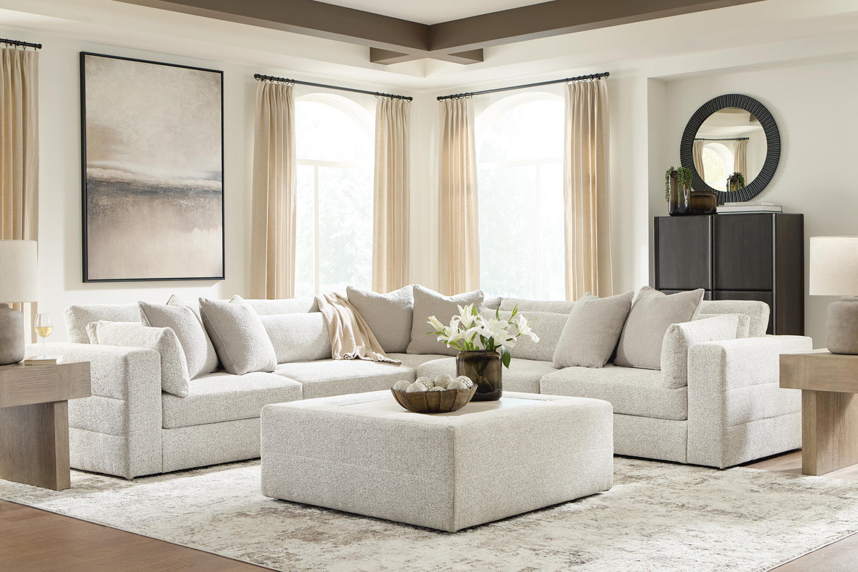 Ashbourne Estate Snowstone 5-Piece Sectional from Ashley Furniture - Luna Furniture