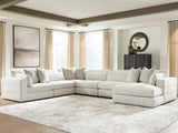 Ashbourne Estate Snowstone 6-Piece Sectional with Chaise from Ashley Furniture - Luna Furniture