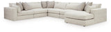 Ashbourne Estate Snowstone 6-Piece Sectional with Chaise from Ashley Furniture - Luna Furniture