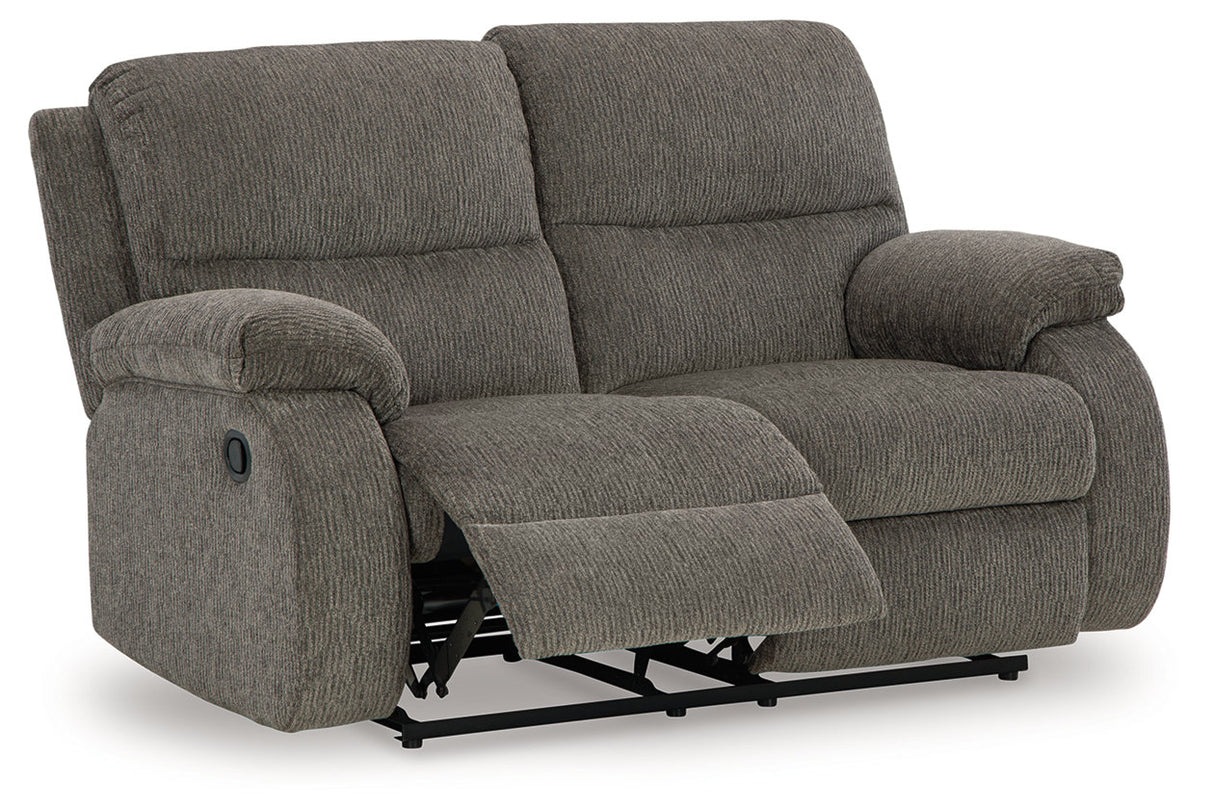 Scranto Brindle Reclining Loveseat and Recliner from Ashley - Luna Furniture