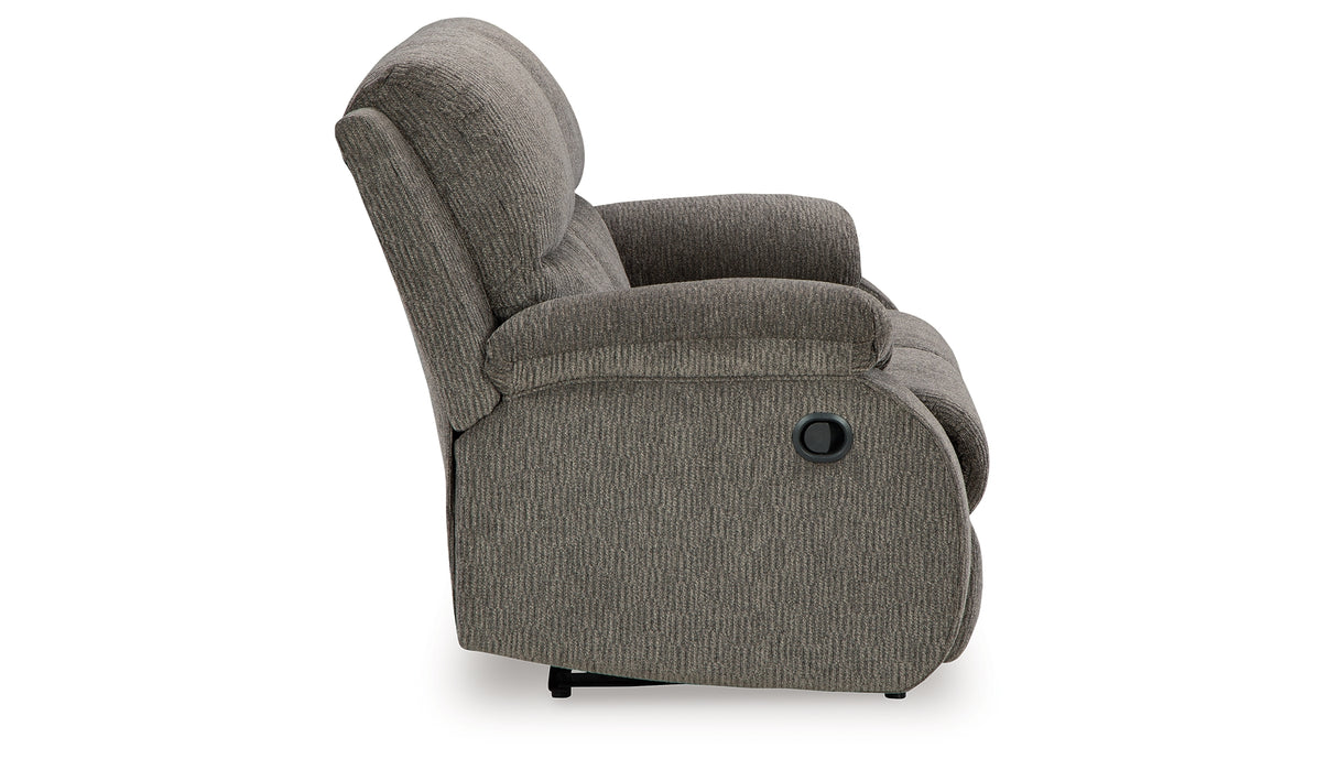 Scranto Brindle Reclining Loveseat from Ashley - Luna Furniture