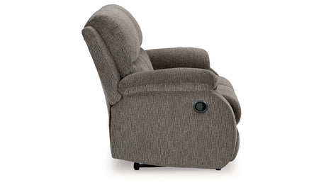 Scranto Brindle Reclining Loveseat from Ashley - Luna Furniture