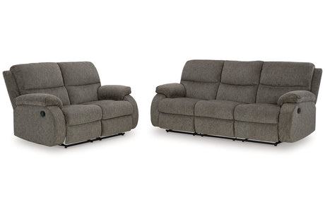 Scranto Brindle Reclining Living Room Set from Ashley - Luna Furniture