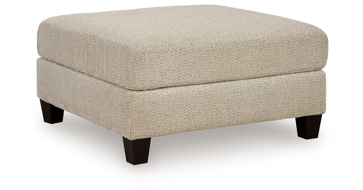 Steelwater Retreat Latte Oversized Accent Ottoman from Ashley Furniture - Luna Furniture