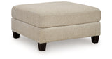 Steelwater Retreat Latte Oversized Accent Ottoman from Ashley Furniture - Luna Furniture