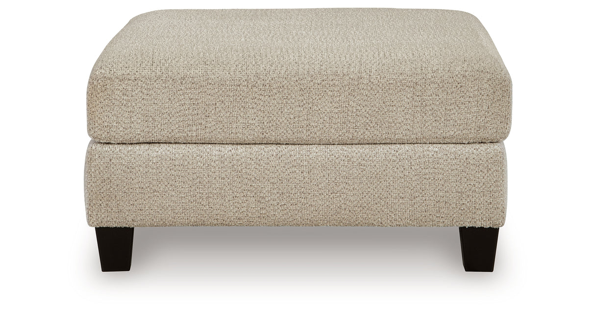 Steelwater Retreat Latte Oversized Accent Ottoman from Ashley Furniture - Luna Furniture