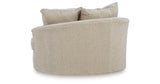 Steelwater Retreat Latte Oversized Swivel Accent Chair from Ashley - Luna Furniture