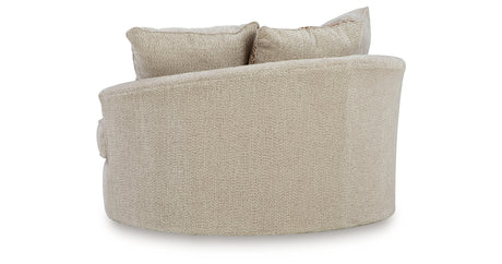 Steelwater Retreat Latte Oversized Swivel Accent Chair from Ashley - Luna Furniture