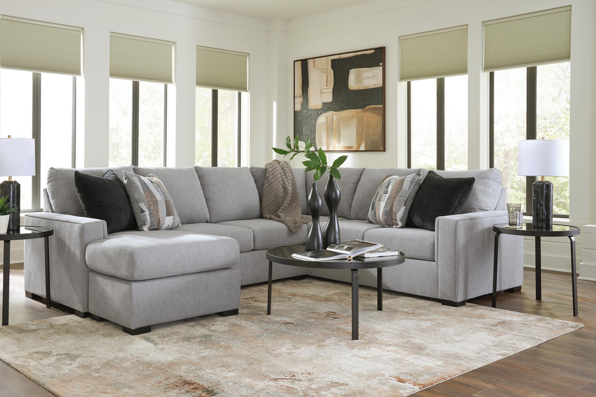 Lakepoint Nickel 2-Piece Sectional with Chaise from Ashley Furniture - Luna Furniture