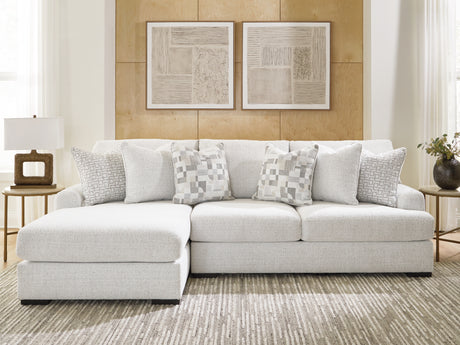 Misty-Lakes Chalk 2-Piece LAF Sectional Sofa Chaise from Ashley - Luna Furniture