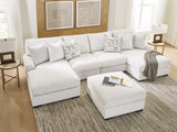 Misty-Lakes Chalk 4-Piece Double Chaise Sectional from Ashley Furniture - Luna Furniture