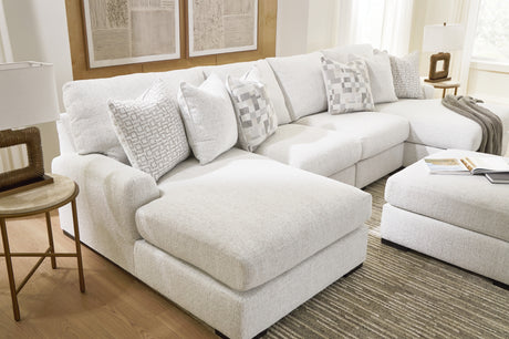 Misty-Lakes Chalk 4-Piece Double Chaise Sectional from Ashley Furniture - Luna Furniture