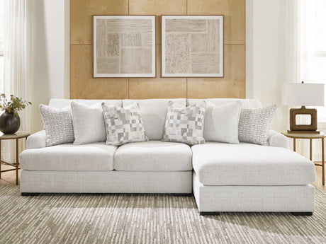 Misty-Lakes Chalk 2-Piece RAF Sectional Sofa Chaise from Ashley - Luna Furniture