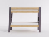 Arbor Plum and Natural Twin/Twin Bunk Bed from Homelegance - Luna Furniture