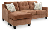 Amity Bay Clay Sofa Chaise Sleeper, 2 Chairs and 2 Ottomans from Ashley Furniture - Luna Furniture