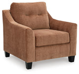 Amity Bay Clay Sofa Chaise Sleeper, 2 Chairs and 2 Ottomans from Ashley Furniture - Luna Furniture
