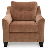 Amity Bay Clay Sofa Chaise Sleeper, 2 Chairs and 2 Ottomans from Ashley Furniture - Luna Furniture