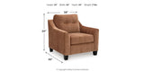 Amity Bay Clay Sofa Chaise and Chair from Ashley - Luna Furniture
