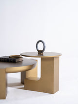 674 Gold Coffee Table and End Table from Nova Furniture - Luna Furniture