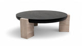 Sini Black Travertine 2-Piece Coffee Table Set from Nova Furniture - Luna Furniture