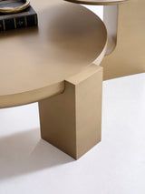 674 Gold Coffee Table and End Table from Nova Furniture - Luna Furniture