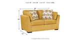 Keerwick Sunflower Sofa, Loveseat, Ottoman and 2 Chairs from Ashley - Luna Furniture