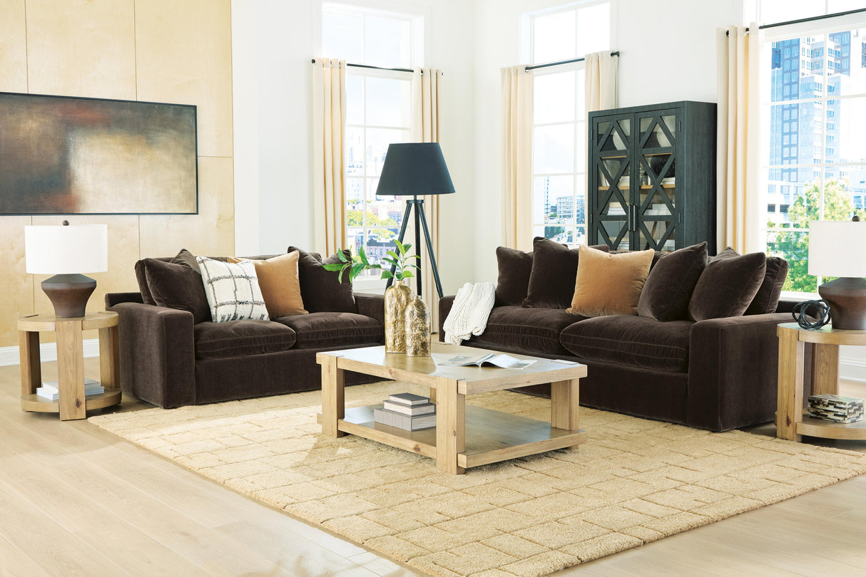 Maxton Heights Bittersweet Sofa and Loveseat from Ashley Furniture - Luna Furniture