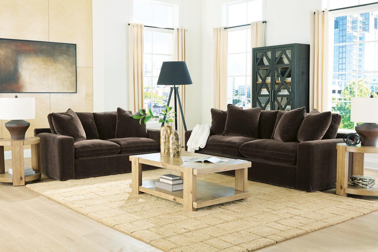 Maxton Heights Bittersweet Sofa and Loveseat from Ashley Furniture - Luna Furniture