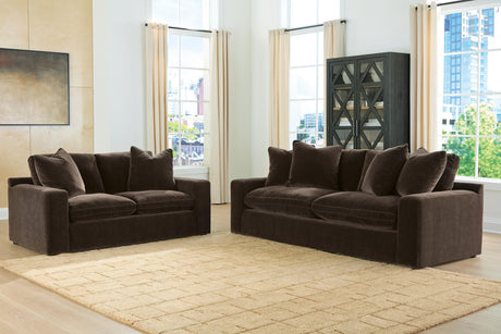 Maxton Heights Bittersweet Sofa and Loveseat from Ashley - Luna Furniture