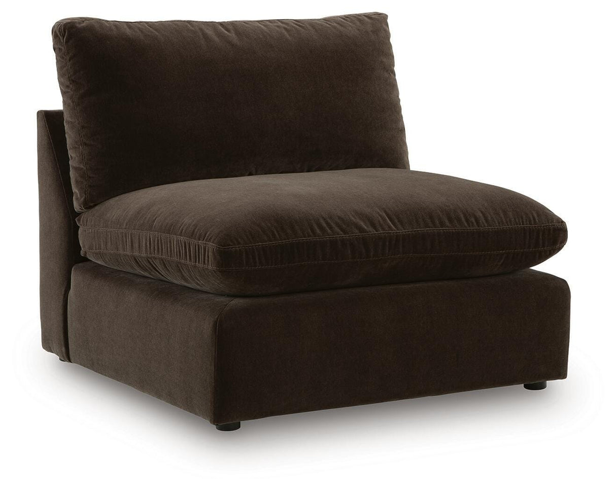 Maxton Heights Bittersweet Armless Chair from Ashley - Luna Furniture