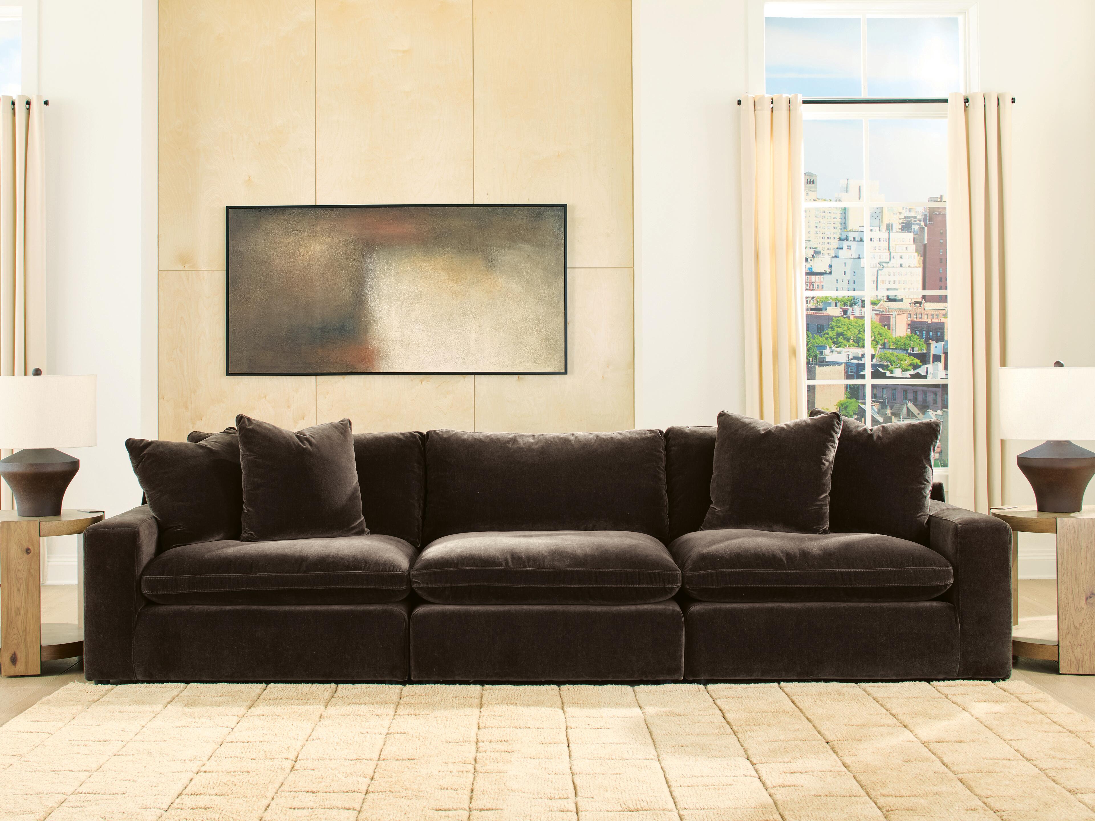 Ashley Maxton Heights Bittersweet 3-Piece Sectional Sofa – Luna