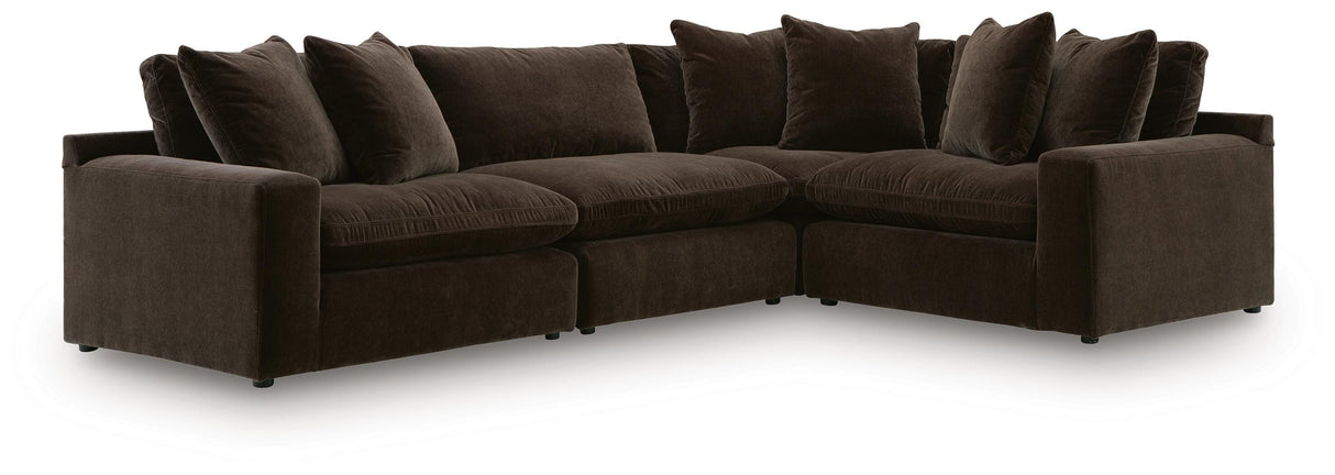 Maxton Heights Bittersweet 4-Piece Sectional from Ashley Furniture - Luna Furniture