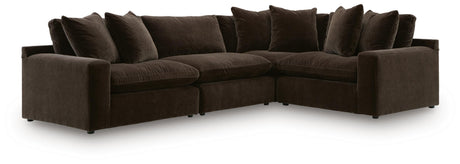 Maxton Heights Bittersweet 4-Piece Sectional from Ashley Furniture - Luna Furniture