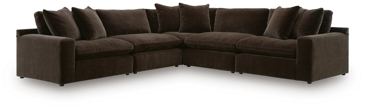 Maxton Heights Bittersweet 5-Piece Sectional from Ashley Furniture - Luna Furniture