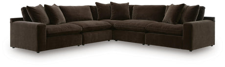Maxton Heights Bittersweet 5-Piece Sectional from Ashley Furniture - Luna Furniture