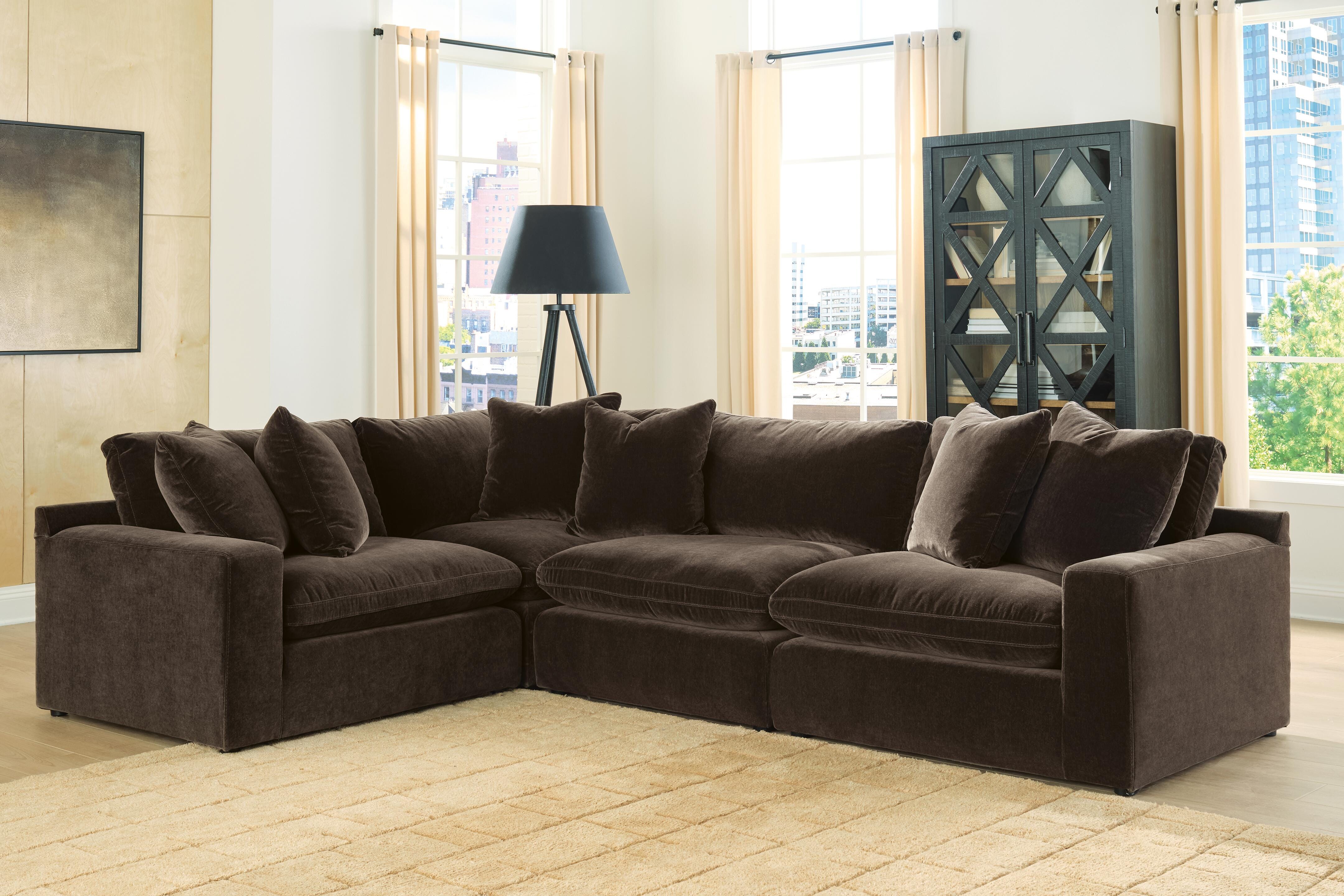 Ashley Maxton Heights Bittersweet 4-Piece Sectional – Luna Furniture