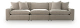 Maxton Heights Pebble 3-Piece Sectional Sofa from Ashley - Luna Furniture
