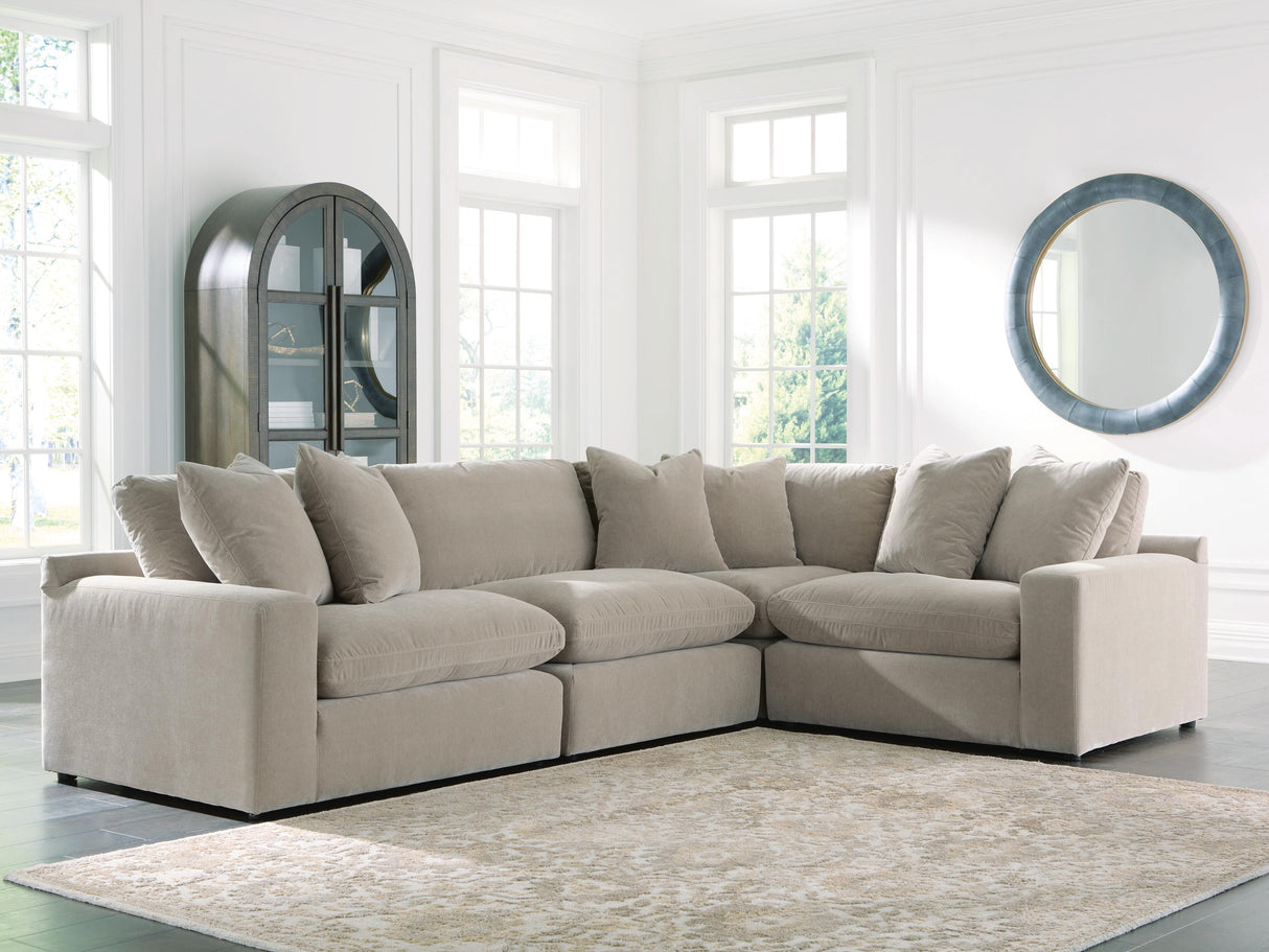 Maxton Heights Pebble 4-Piece Sectional from Ashley - Luna Furniture
