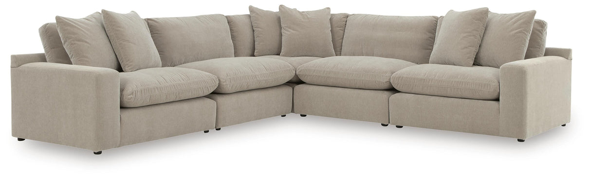 Maxton Heights Pebble 5-Piece Sectional from Ashley - Luna Furniture