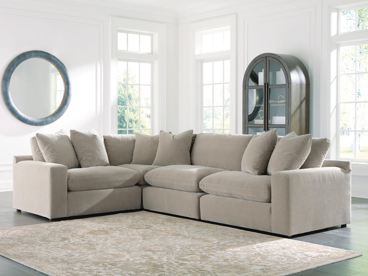 Maxton Heights Pebble 4-Piece Sectional from Ashley - Luna Furniture