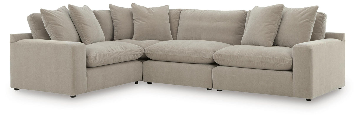 Maxton Heights Pebble 4-Piece Sectional from Ashley - Luna Furniture