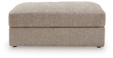 Nexora-Court Burlap Oversized Accent Ottoman from Ashley - Luna Furniture