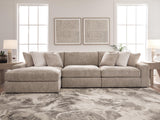 Nexora-Court Burlap 3-Piece Sectional Sofa Chaise from Ashley - Luna Furniture